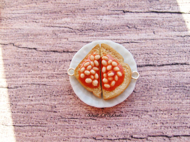 Beans on Toast Slice - Dangle Earrings - MTO